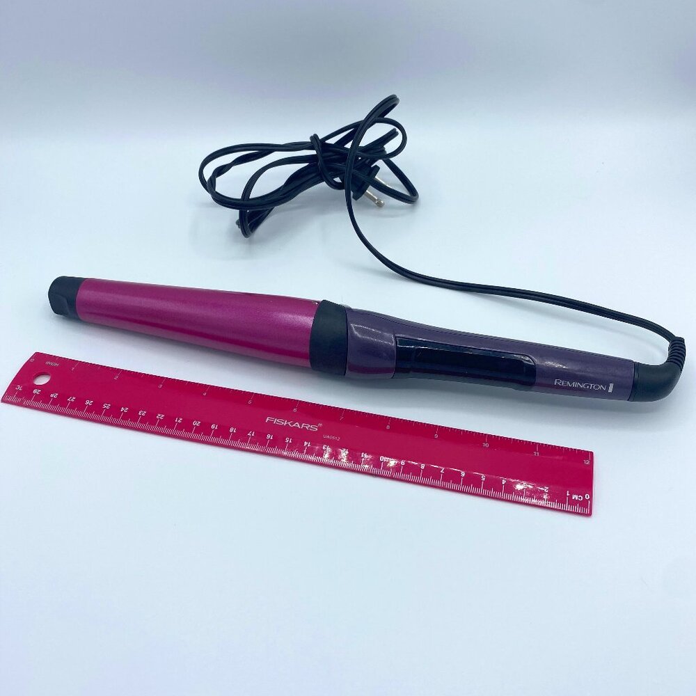 Remington Studio Silk Ceramic Slim Styling Wand, Curling Wand purple